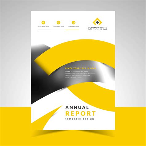 Template Word Annual Report Cover Page Design Templates Free Download