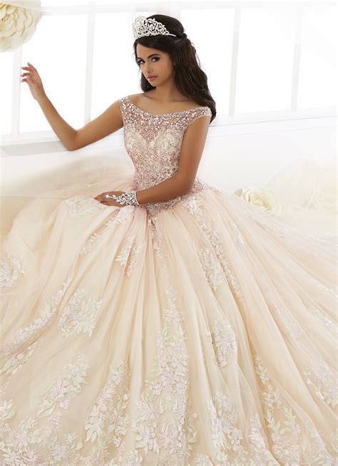 Floral Lace Quinceanera Dress By House Of Wu 26895 Quinceanera