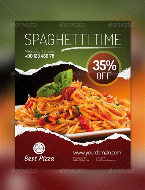 Design de comida flyer restaurante. textured divider | Restaurant flyer, Flyer, Flyer design ...