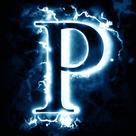 Buchstabe Letter P Lightning Letters P Name Wallpaper Hd Love P
