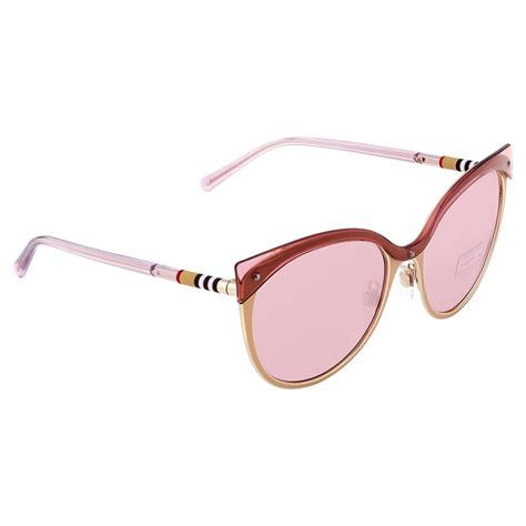 Burberry Pink Cat Eye Sunglasses Be3096 128284 55 8053672923421 Sunglasses Burberry