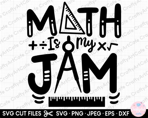 Math Teacher Svg Cut File Cricut Commercial Use Math Teacher Etsy