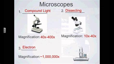 Sci 7 Types Of Microscopes Youtube