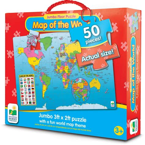 Jumbo Floor Puzzles Map Of The World