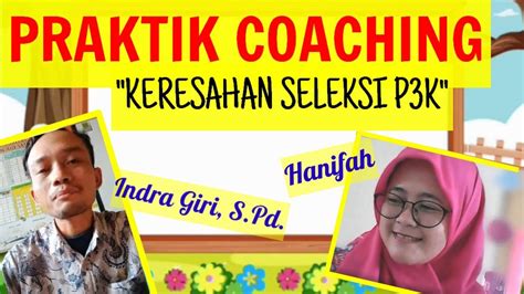 Coaching Guru Penggerak Modul Model Tirta Hanifah Youtube