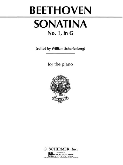 Sonatina No 1 In G Piano Solo Willis Music Store