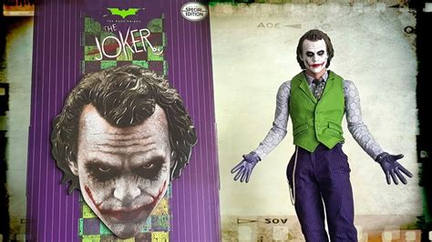 Unboxing Hot Toys 1 4 Scale Heath Ledger Joker From The Dark Knight Youtube