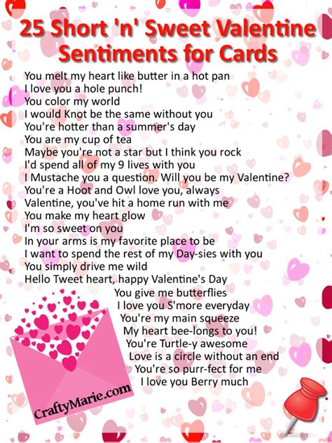 Cute Valentine Sentiments For Cards Valentine Quotes Valentines
