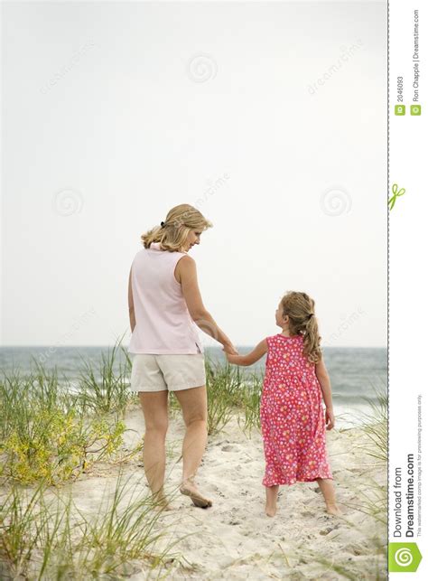 Mom And Daughter Walking Stock Photos Image 2046093