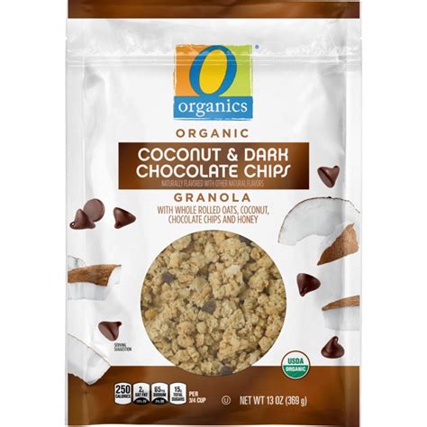 O Organics Organic Coconut And Dark Chocolate Chips Granola 1source