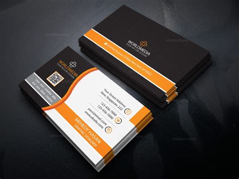 Stylish Visiting Card Design Template In Eps Format 001631 Template