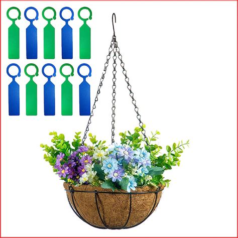 1 Pack 10 Inch Hanging Basket Planter With Coco Coir Liner