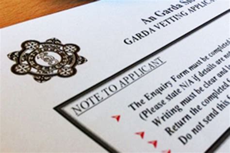 When you have completed the online application, you will be issued with a reference. Garda vetting time can be slashed to just five days when ...