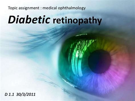 Retinopathy Diabetic Retinopathy Ppt