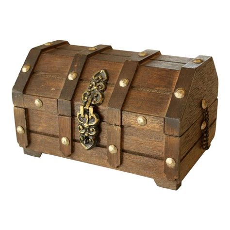 Handmade Mini Vintage Treasure Chest With Latch Pirate Chest Box Lucky