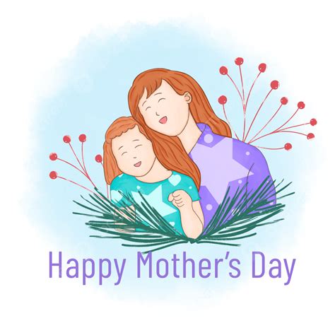 Watercolor Mother Png Transparent Mothers Day Watercolor Female Laugh