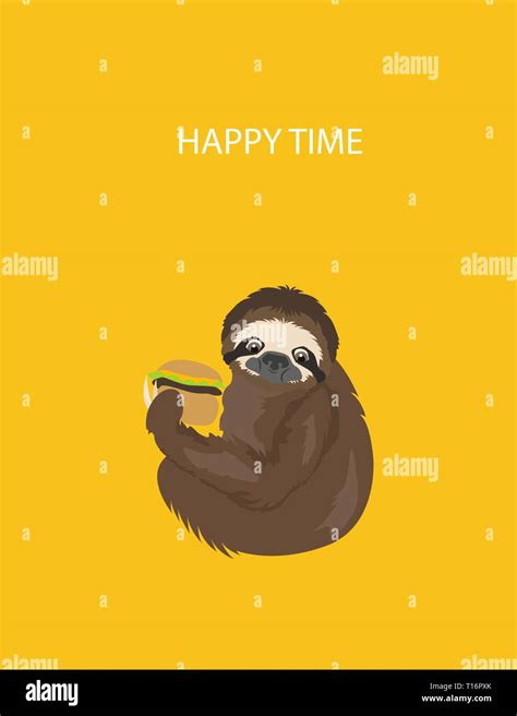 The Story Of One Sloth At Home Funny Cartoon Sloths In Different