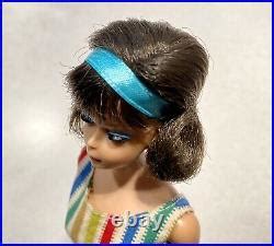 Barbie Vintage Brunette Sidepart American Girl Bend Leg Barbie Doll Vintage Japan Doll