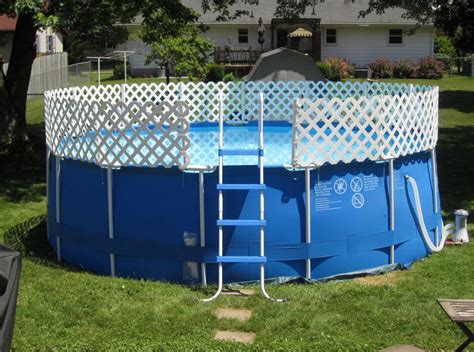 Above Ground Swimming Pool Fencing Small Above Ground Pool Above