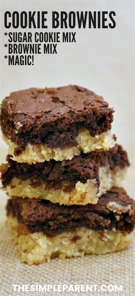 Sugar Cookie Brownies Brookie Bars Chocolate Dessert Recipes