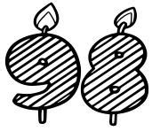 Coloriage 70 ans - JeColorie.com