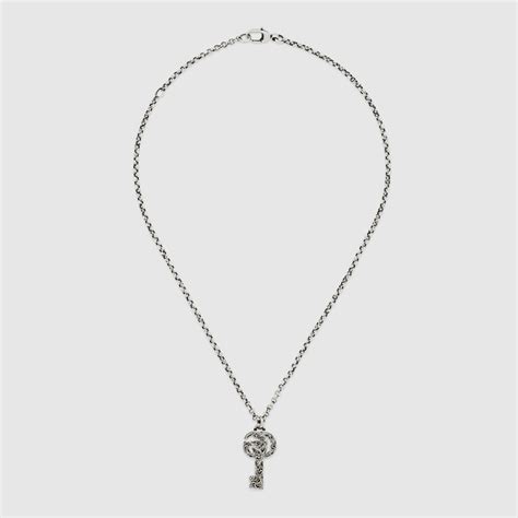 Double G Key Necklace In 925 Sterling Silver Gucci Us