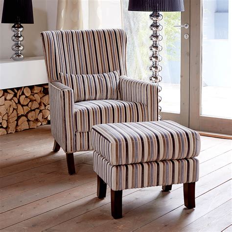 Austin Accent Chair And Footstool Contemporary Seating Modern Chairs