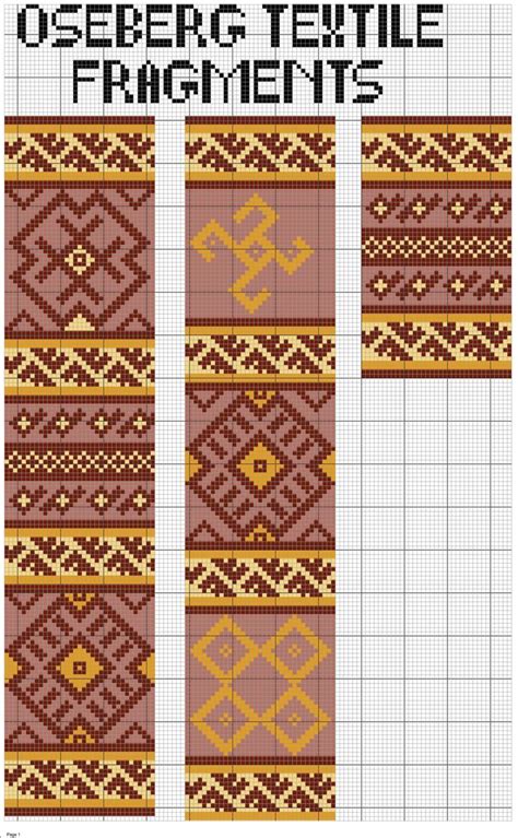 Oseberg Textile Fragment More Norse Textiles Tablet Weaving Patterns