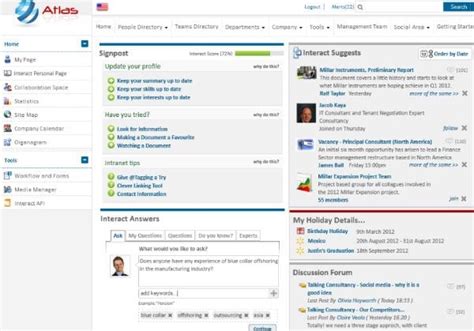 Interact Intranet 50 Released Dedicated User Centric Homepage Introduced