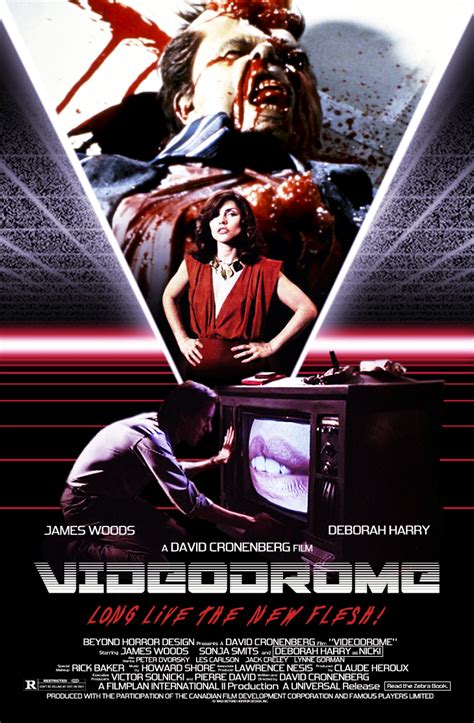 Videodrome David Cronenberg 1983 Science Fiction Movie Posters Horror Movie Posters