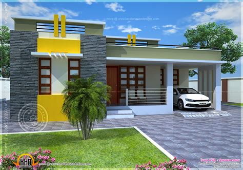 Sara august 22, 2017 house design villa. House plan of a small modern villa - Kerala home design ...