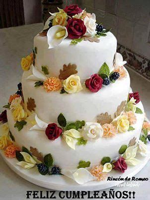 Sin coste para uso comercial sin necesidad de mencionar la fuente libre de derechos de autor. Happy Birthday .. Feliz cumpleanos!!! | Pastel con flores ...