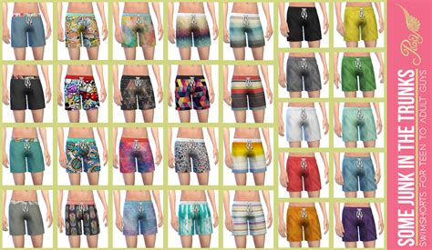 My Sims 4 Blog Swimwear For Teen And Adult Males By Peacemaker Ic