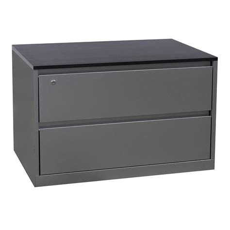 Steelcase 900 Series Used 2 Drawer Lateral File With Gray Laminate Top