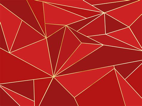Red And Gold Geometric Wallpapers Wallpaper Cave