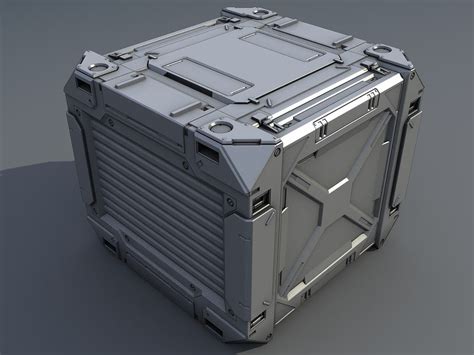 3d Model Science Container Sci Fi Props Sci Fi Environment Sci Fi