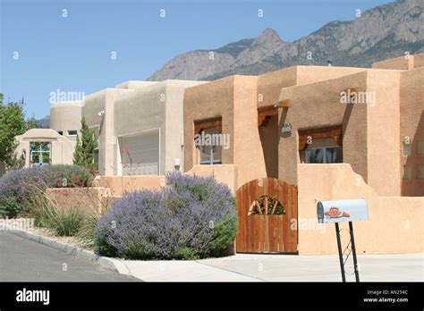 Albuquerque New Mexicosandia Heightshigh Desertadobe Style Homes