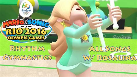 Mario And Sonic At The Rio 2016 Olympic Games Rhythm Gymnastics All Songs W Rosalina Youtube