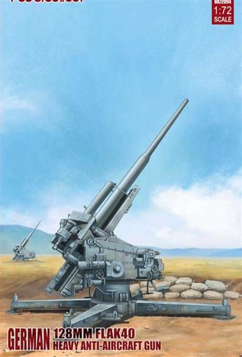 Modelcollect German German 128mm Flak 40 Heavy Anti Aircraft Gun Heavy