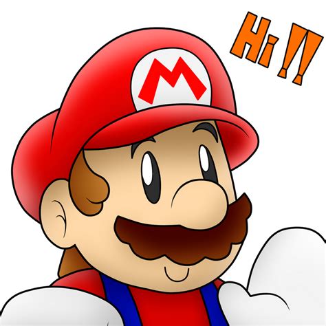 Cute Mario Says Hi 3 By Boxbird On Deviantart