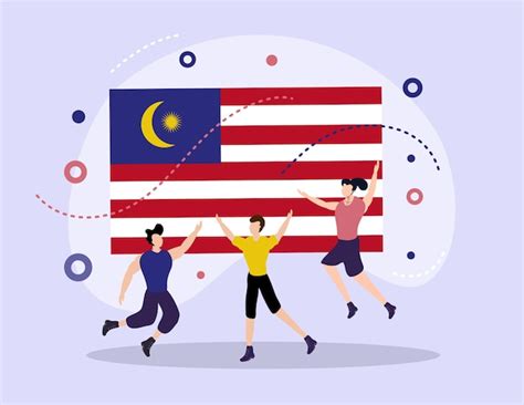 Premium Vector Malaysia Independence Day Illustration Vector Design