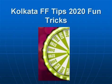 Kolkata Fatafat Tips 2020-2021 Online Kolkata FF Fun Tricks / Results Live