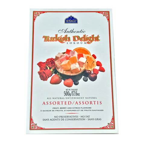 Assorted Turkish Delight 500g 4 T Boxes Bayco Confectionery