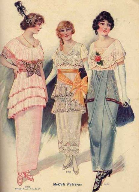 Evening Dresses 1914 Illustration De Mode Tenue Vintage Et Style