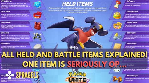Pokémon Unite All Held And Battle Items Breakdown One Item Is So Op