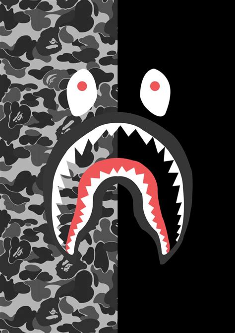 A bathing ape® official page：www.bape.com official. Resultado de imagen para bape shark logo | Kertas dinding ...