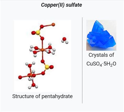 What Is The Chemical Structure Of Cupric Sulfate Quora
