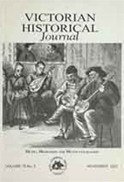 Victorian Historical Journal 268 Volume 78 2 2007 Royal