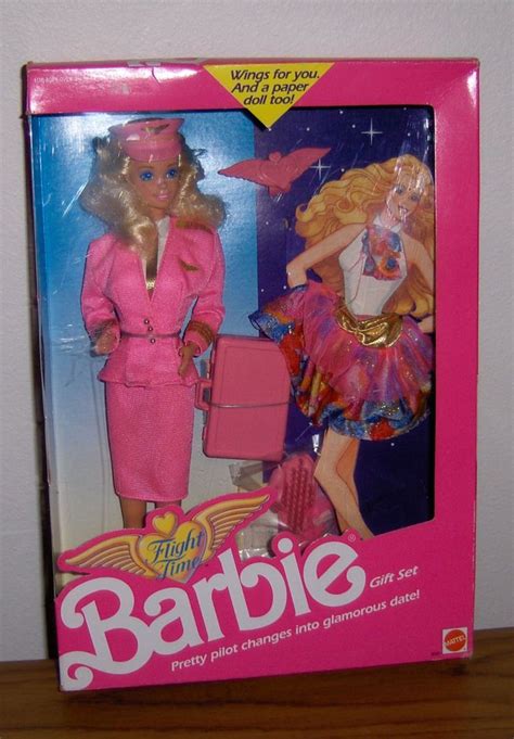 Barbie Flight Time Blonde Doll 1989 Mattel Nrfb Barbie Mattel Dolls