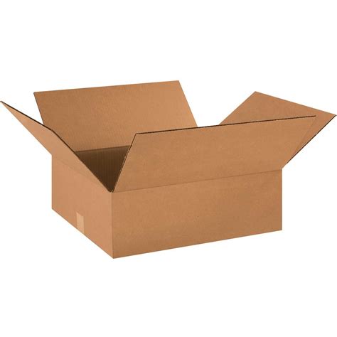 18 X 16 X 6 Flat Cardboard Corrugated Boxes 65 Lbs Capacity Ect 32